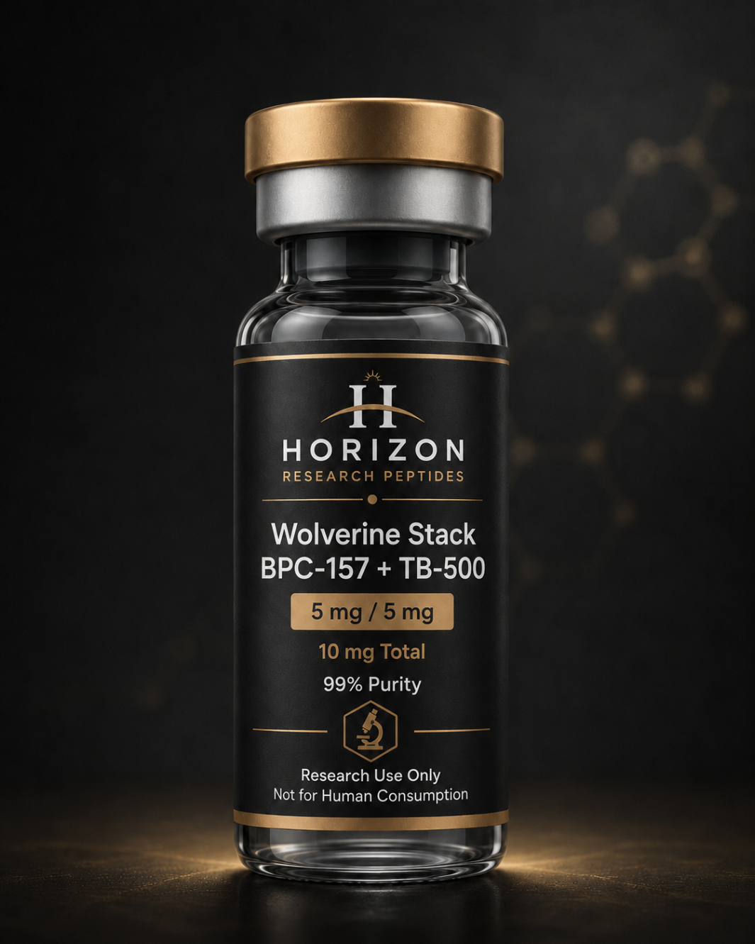 Wolverine Stack: BPC-157 + TB-500 research vial