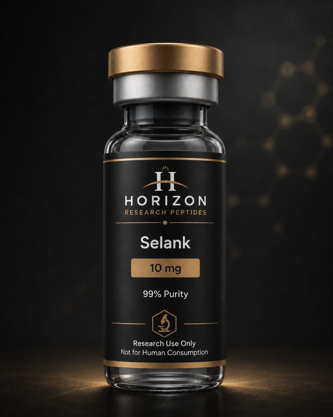 Selank research vial